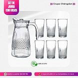 SET DE JARRA CON VASOS