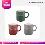 TAZAS FLOREADAS