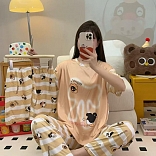 PIJAMA 3 PIEZAS (PANTALÓN+SHORT+POLO)