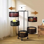 ESTANTE ORGANIZADOR MULTIFUNCIONAL GIRATORIO MODELO CIRCULAR