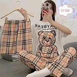 PIJAMA 3 PIEZAS  (PANTALÓN+SHORT+POLO)