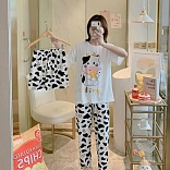 PIJAMA 3 PIEZAS  (PANTALÓN+SHORT+POLO)