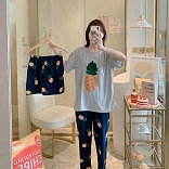 PIJAMA 3 PIEZAS  (PANTALÓN+SHORT+POLO)