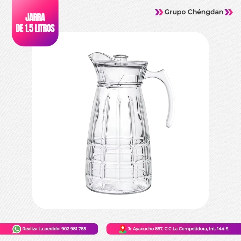 IMPORT JLM S.A.C. - JARRA DE VIDRIO DE 1.5 Litros