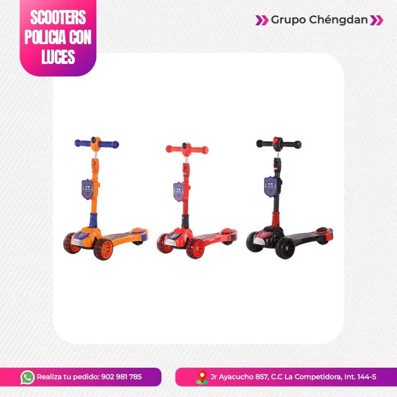 IMPORT JLM S.A.C. - SCOOTER MODELO »POLICIA« MUSICAL Y LUCES