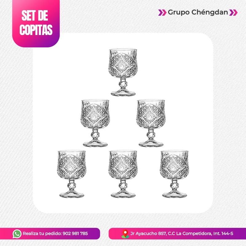 IMPORT JLM S.A.C. - SET DE COPAS PARA VINO