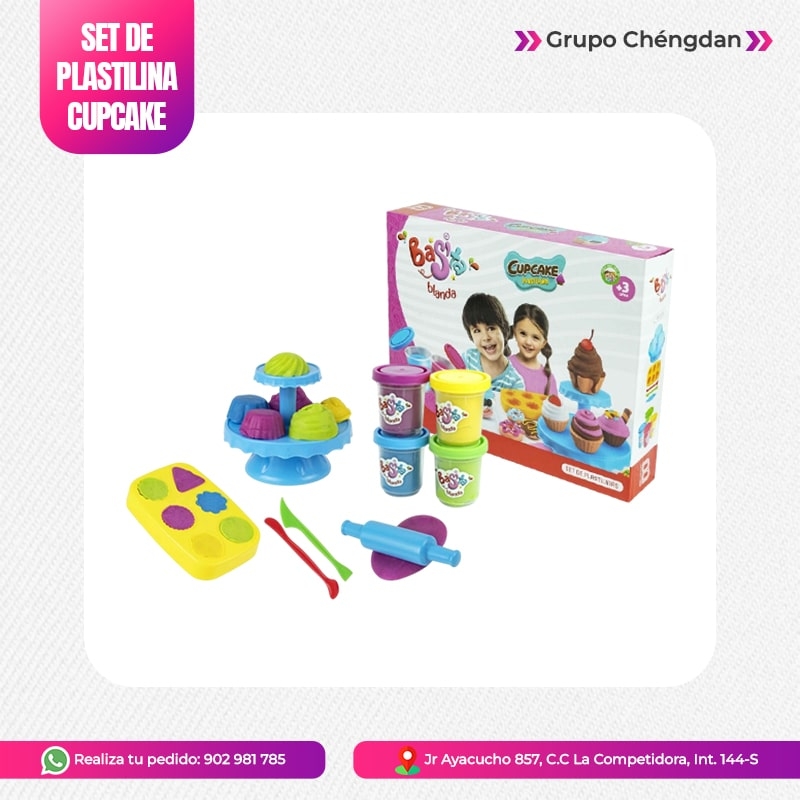 IMPORT JLM S.A.C. - SET DE PLASTILINA MODELO »CUPCAKE«