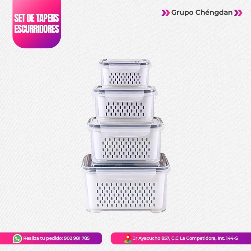 SET DE TAPERS ESCURRIDORES