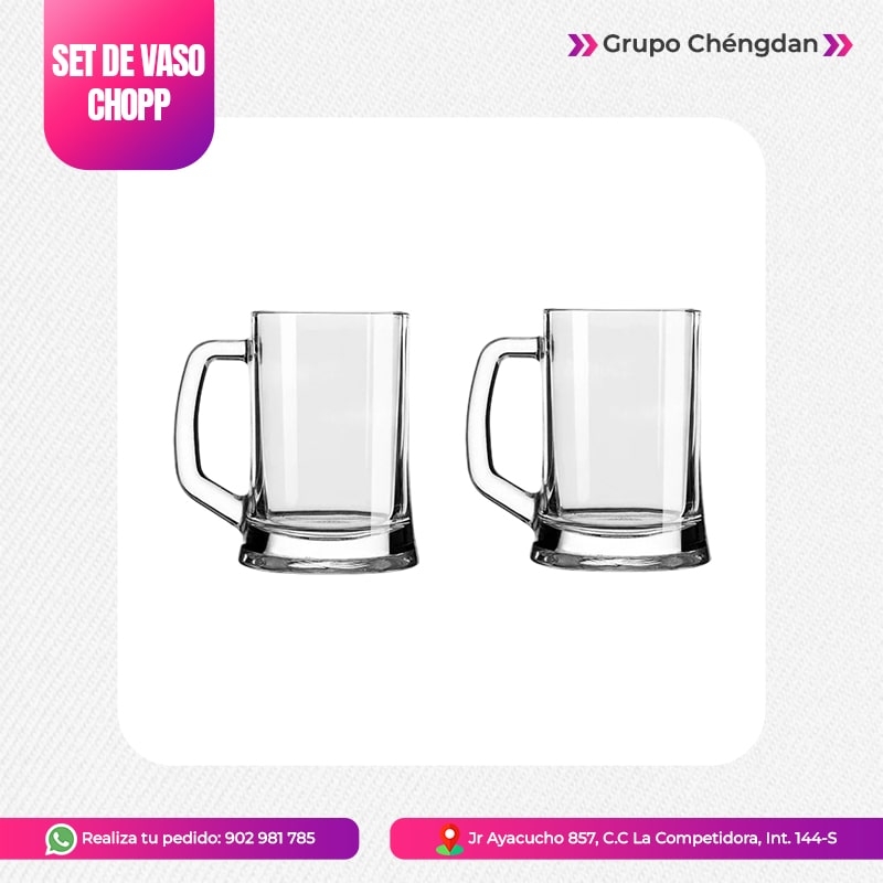 IMPORT JLM S.A.C. - SET DE VASOS CHOPPS »CERVECERO«