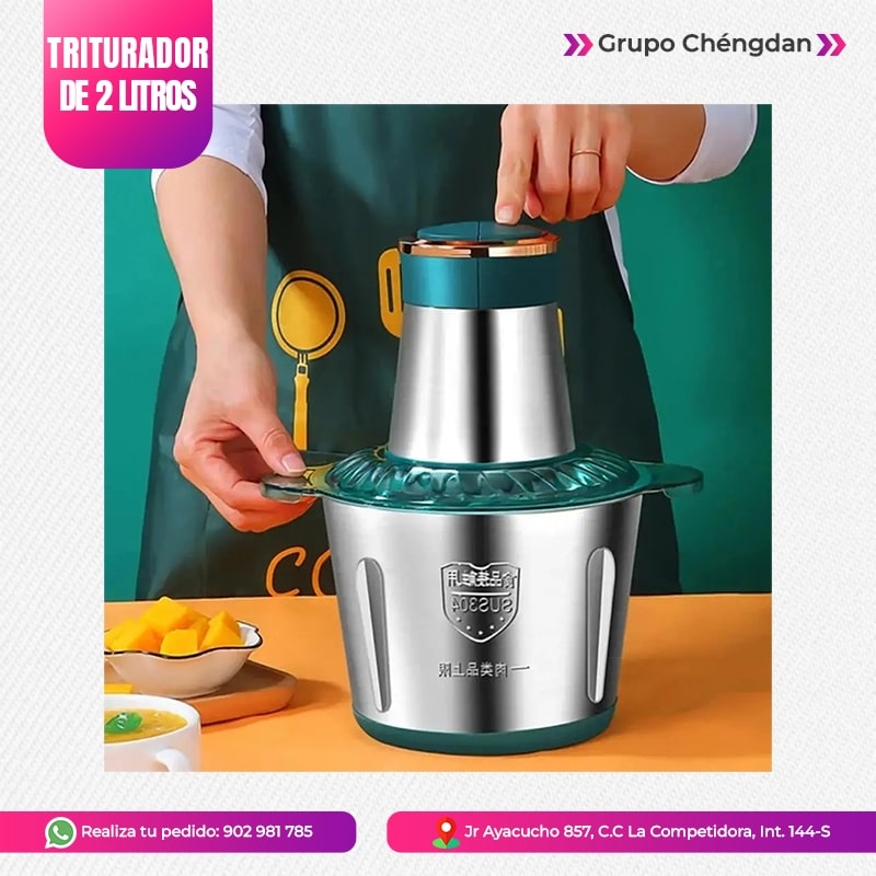 PICADOR MOLINO ELÉCTRICO 2 LITROS