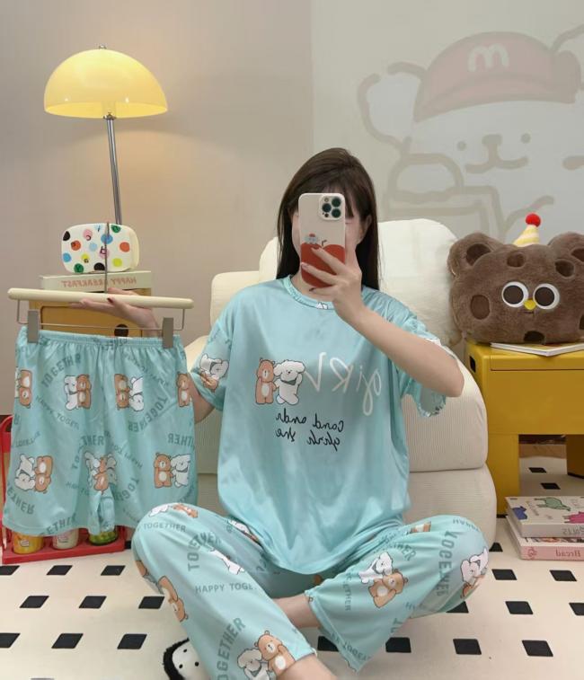 PIJAMA 3 PIEZAS (PANTALÓN+SHORT+POLO)