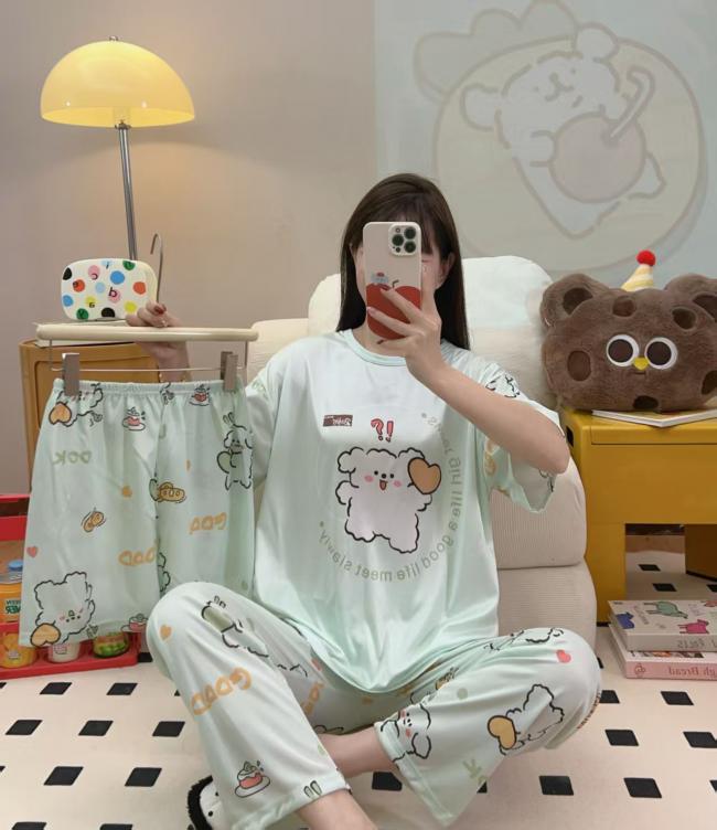 PIJAMA 3 PIEZAS (PANTALÓN+SHORT+POLO)