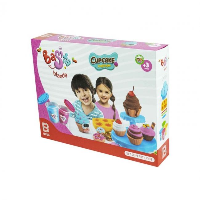 SET DE PLASTILINA MODELO »CUPCAKE«