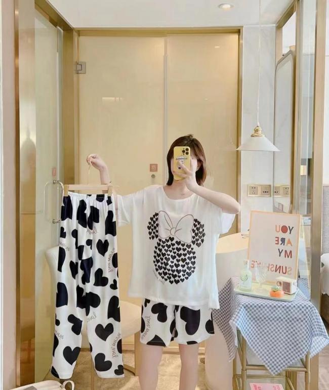 PIJAMA 3 PIEZAS  (PANTALÓN+SHORT+POLO)